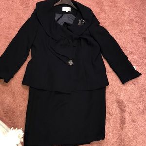 Navy Suit with Skirt